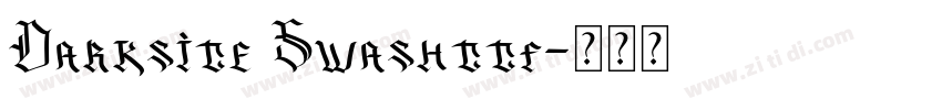 Darksite Swashttf字体转换